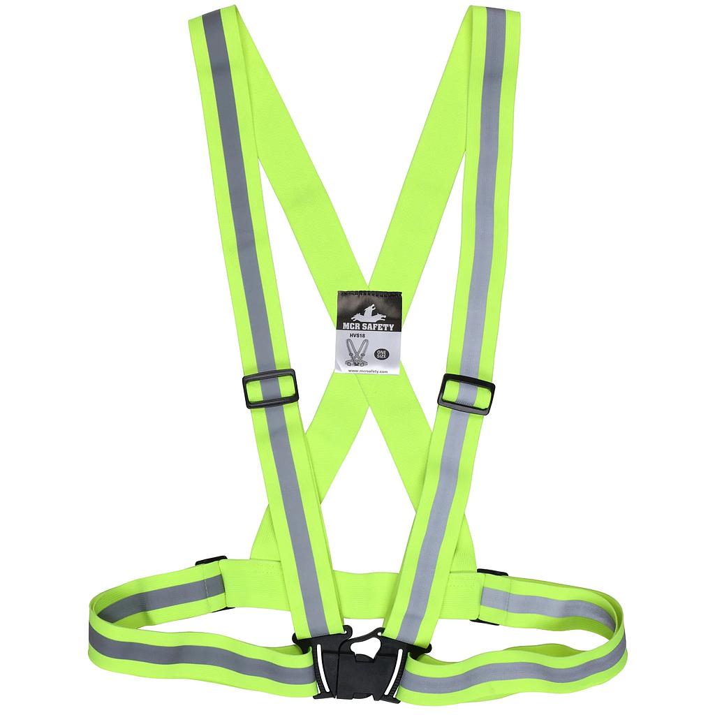 Chaleco Reflectivo Tipo Arnes Con Cinta Verde