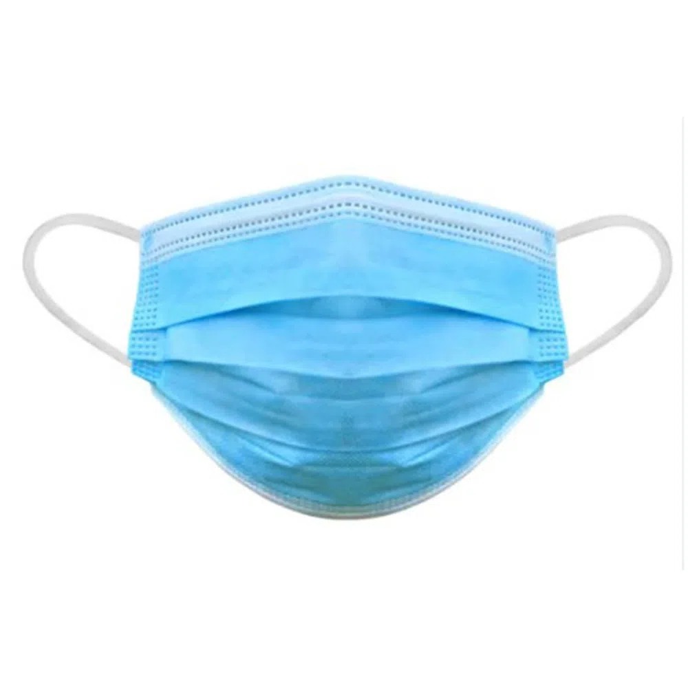Mascarilla Desechable de Orejera de 3 Pliegos p/COVID