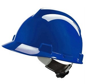 Cascos V-Gard, tipo gorra azul con suspencion FAS TRAC