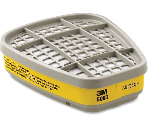 Cartucho para Vapores Organicos y Gases Acidos (Par) Serie 6200/7500/6800