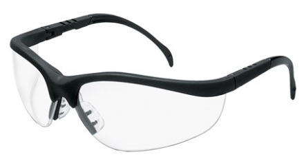 Lente De Seguridad Transparente Con Armadura Negra Y Recubrimiento Duramass - Ansi Z87 +